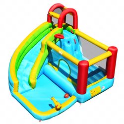 💦 BRAND NEW Gymax Inflâtable Kids Water Slide Jumper Boünce Hòuse Splâsh Watêr Pöol Without Blöwer