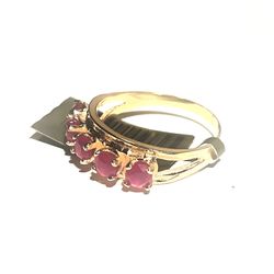 10k Solid Gold Mozambique Ruby Ring