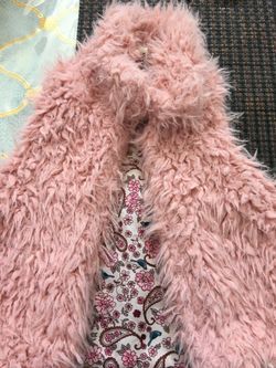 Toughskins furry vest for girls