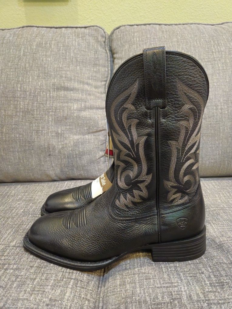 Ariat Slim Zip Ultra Performance Western Boots Square Toe 10046852 Men Size 10 D