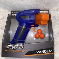 Adventure Force Tactical Strike Ranger Spring-Action Ball Blaster - Compatible with Nerf Rival 