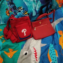 Unisex. Accessories. Phillies. $15 For Both. The One With The P on It Is Unisex And The Other One Is A Women's Purse. The Unisex one Is Slightly Used 