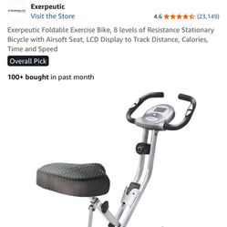 Exerpeuric Indoor Foldable Exercise Bike