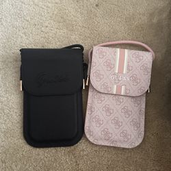 Open Box Brand New Guess Phone Pouch iPhone Universal Strap And Card slot 4 W 6.5