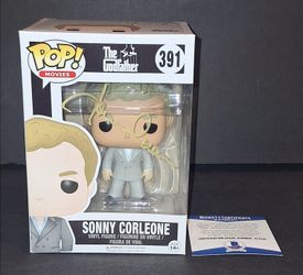 🔥 James Caan Signed Autographed Funko Sonny Corleone The Godfather Beckett COA 🔥