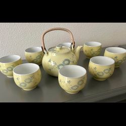 Vintage Japanese Otagiri Century Floral Print Tea Pot