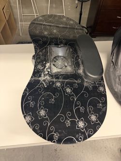 Nail Table with Dust Collector and Arm Rest