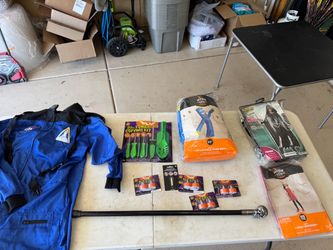 Halloween costumes and supplies