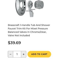 Shower Valve Trim Kit Chrome 