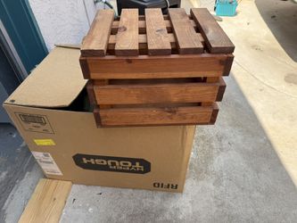 Two New Sturdy Wood Storage Box With Lid