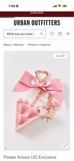 NEW Flower Knows UO Exclusive Strawberry Cupid Solid Perfume Keychain