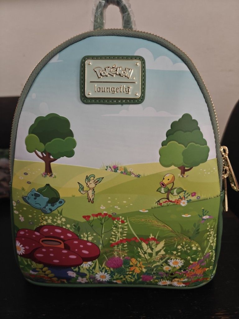 Loungefly Pokémon Grass Type Scene Mini Backpack