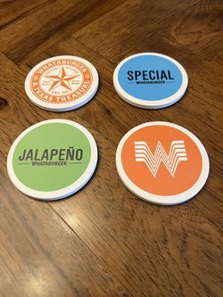 Set of Stone Whataburger Coasters (4)