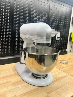White KitchenAid® Artisan Stand Mixer, 5-qt