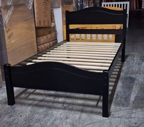 Twin Size Bed Frame Color Espresso Or White