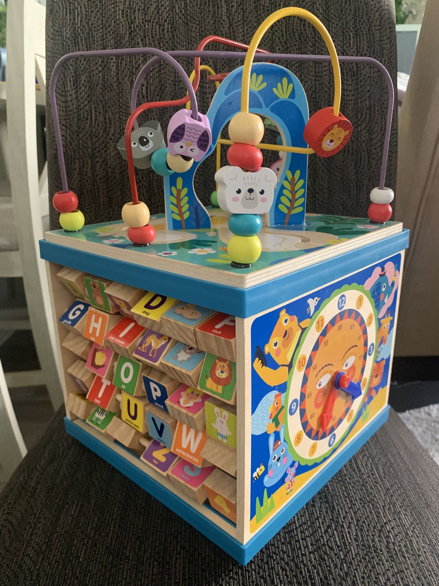 Wooden Activity Cube