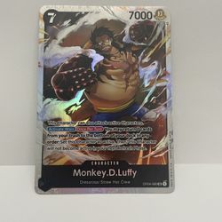 One Piece Monkey D Luffy Character Card