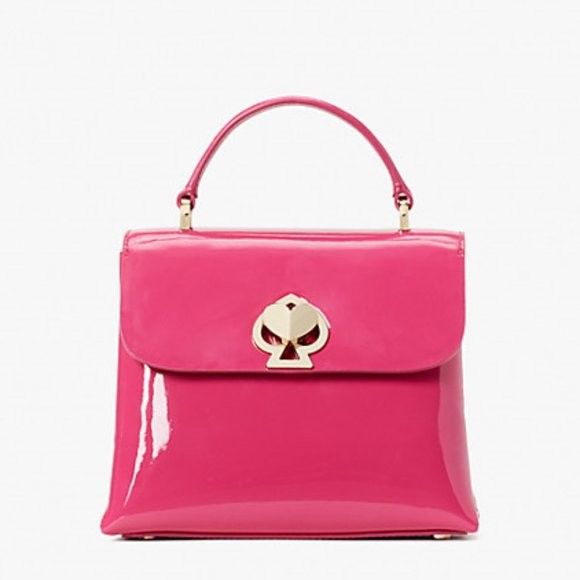 Kate Spade Romy Dark Magenta Crush Patent Mini Top-handle Satchel 