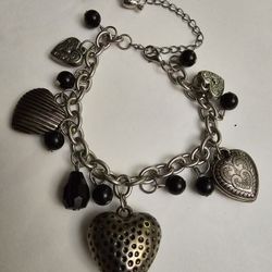 Really Pretty Heart Charms Bracelet 