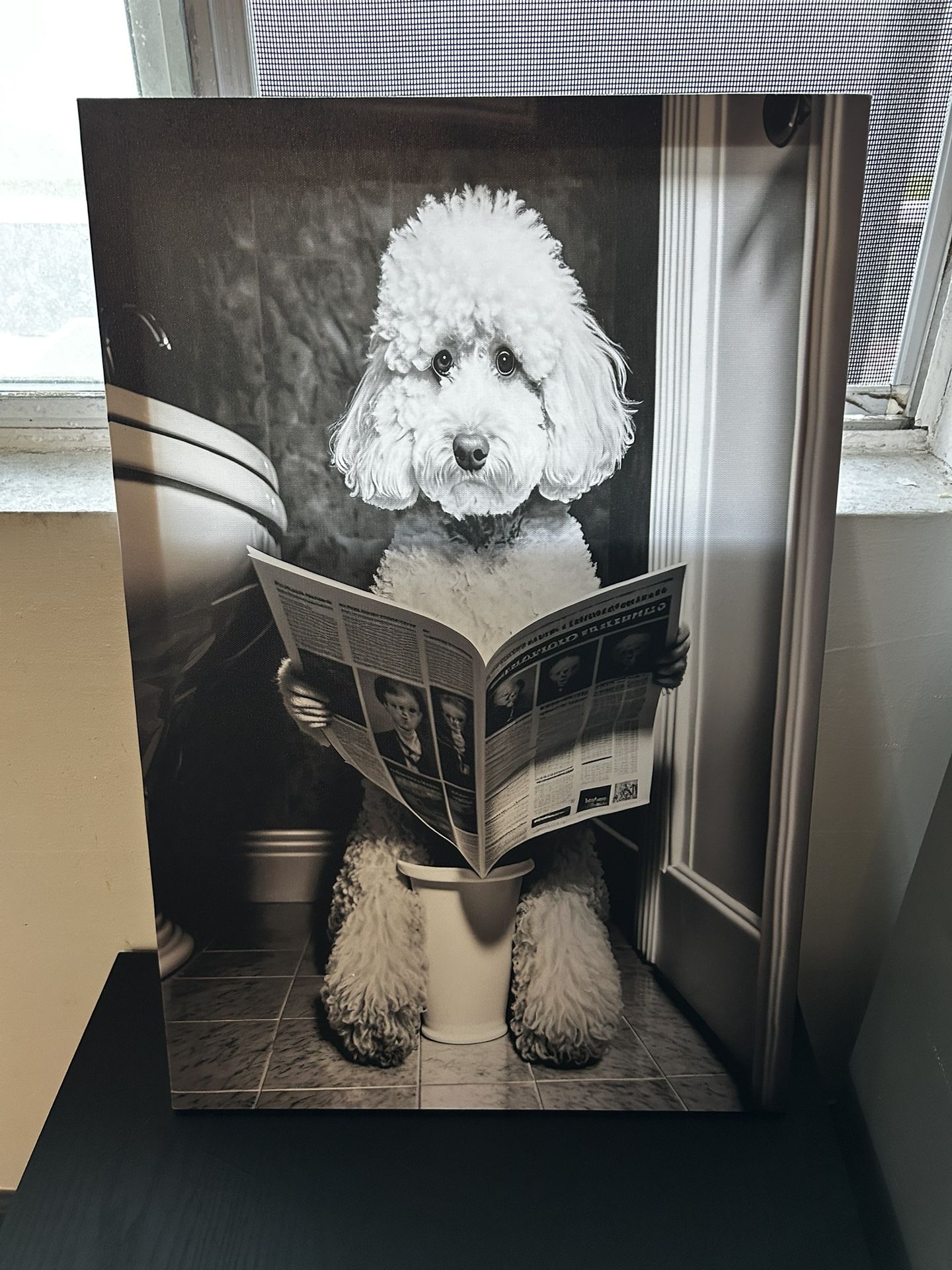 Bathroom Frame Canvas Wall Art