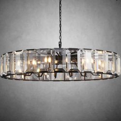 Harlew Crystal 60” Round Chandelier