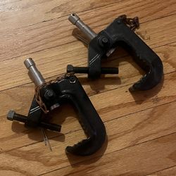 Heavy-Duty C-Clamp Lighting Mounts - $15 Ea/ $25 A Pair Or Best Offer 