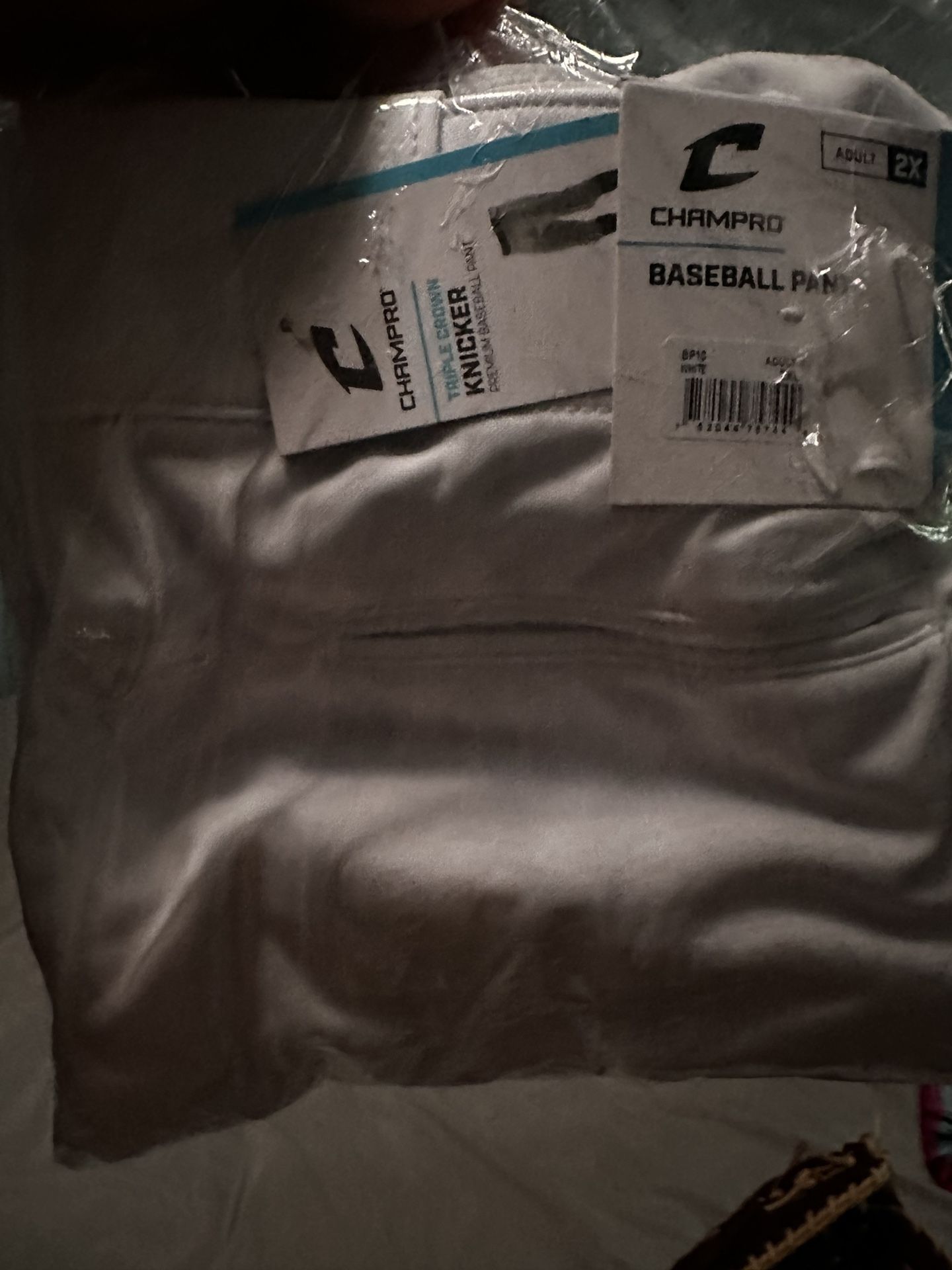 Adult 2x Knicker Baseball Pants White