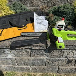 PORTLAND 14 In. Electric Chainsaw and DeWalt Bag