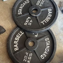 45 Pound  Plates (2)