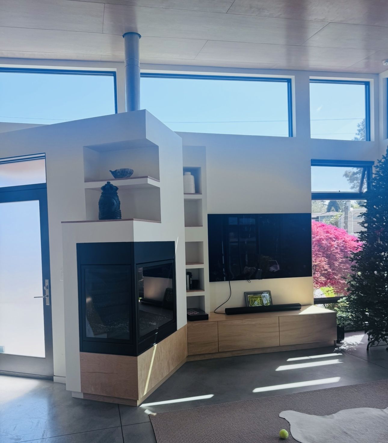 Gas Corner Fireplace!
