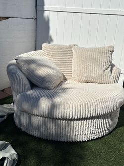 Large swivel couch