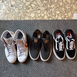 Men’s size 9.5 -like new VANS & Chucks bundle