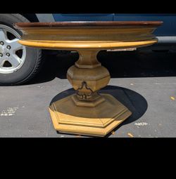 Round Pedestal Accent Table