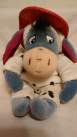 Eeyore the fireman mini stuffed animal