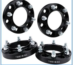4Pcs 1 inch Hubcentric Wheel Spacers PCD 6x5.5 inch Center Bore 106mm with M12x1.5 Studs for 2002-2023 Tacoma, 1 4Runner, 2000-2006 Tundra, 19
