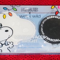 ❤️💛PEANUTS🟢🟣🖤WET&WILD🖤LIMITED EDITION🌟✨✨BLACK CHARCOAL FACE SOAP🖤🧼& SCRUB SET 🖤🔴