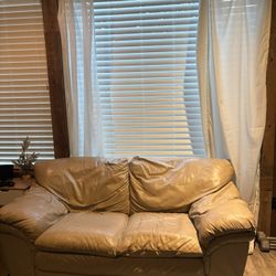 Leather couch 