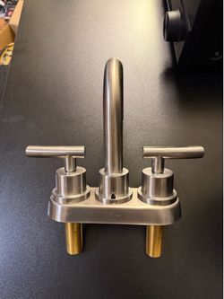 NEW Glacier Bay Brushed Nickel Bathroom Faucet — 2 Available