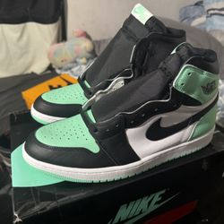 Nike Air Jordan Green Glow Mens Shoe Size 13 