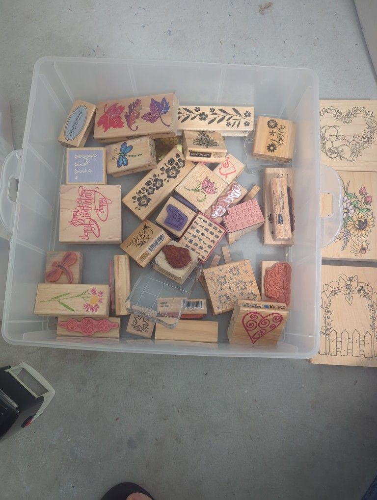 Set Of Stamps For Creating