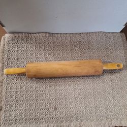 Vintage Wooden 16" Rolling Pin with Hanging Hole