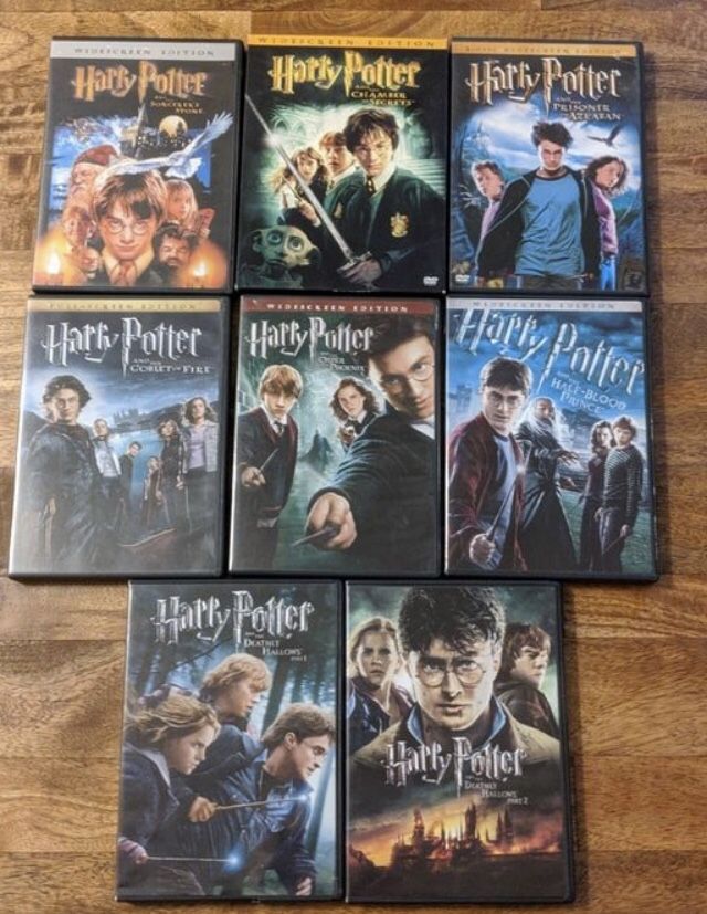 Harry Potter Complete 8-Film Collection all for $25, Disney marvel Harry Potter DC movies Bluray and dvd collectibles