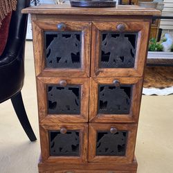 Elephant Design End Table