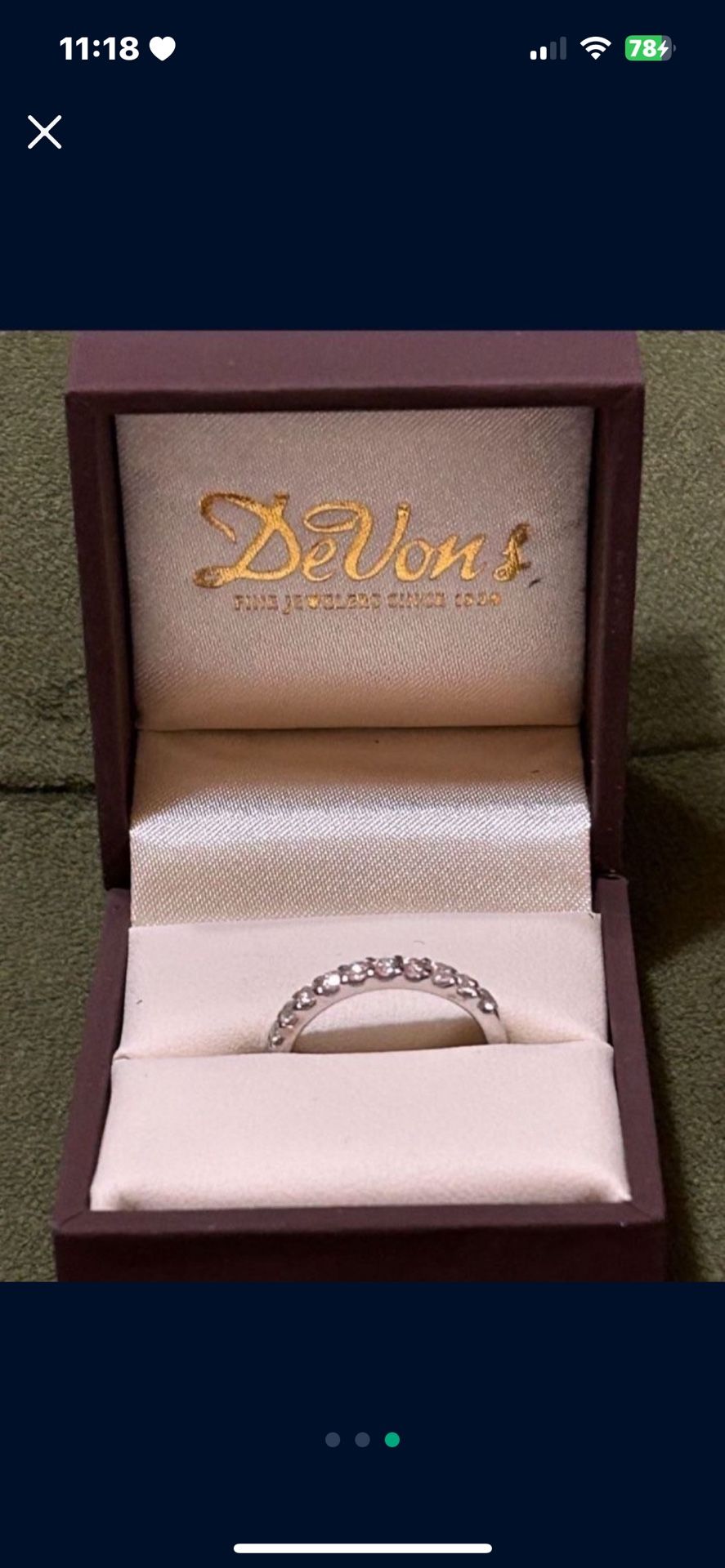 HALF OFF!!!! 1/2 Ct Eternity Band Wedding Promise Ring