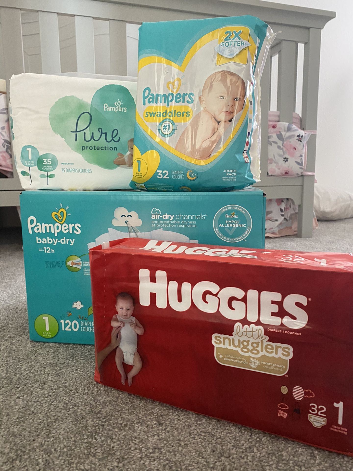 Baby Diapers - Size 1 - $25 for all