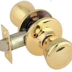 Legend 806134 Tulip Style Door Knob Hall and Closet Passage Lockset, US3 Polished Brass Finish