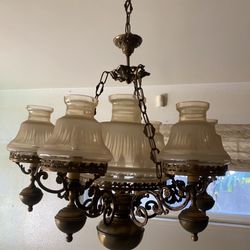 Chandelier Brass Western