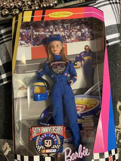 COLLECTOR EDITION BARBIE NASCAR 50th 1998 Nascar 50th (1(contact info removed)) Anniversary "barbie" Collector's Edition