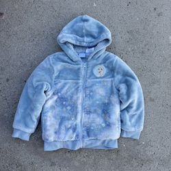 Blue and white Frozen kids jacket size 7