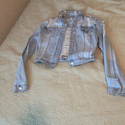 American Bazi Stretch Light Blue Denim Jacket  SM